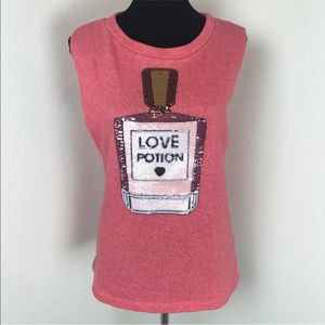 Necessary Clothing Pink Sleeveless Sweater Tank